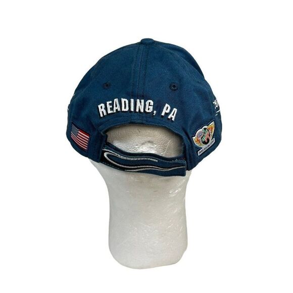 Vintage Flames Blue Auto Plus Nationals NHRA Adjustable Strap Hat Reading, PA - Picture 3 of 5